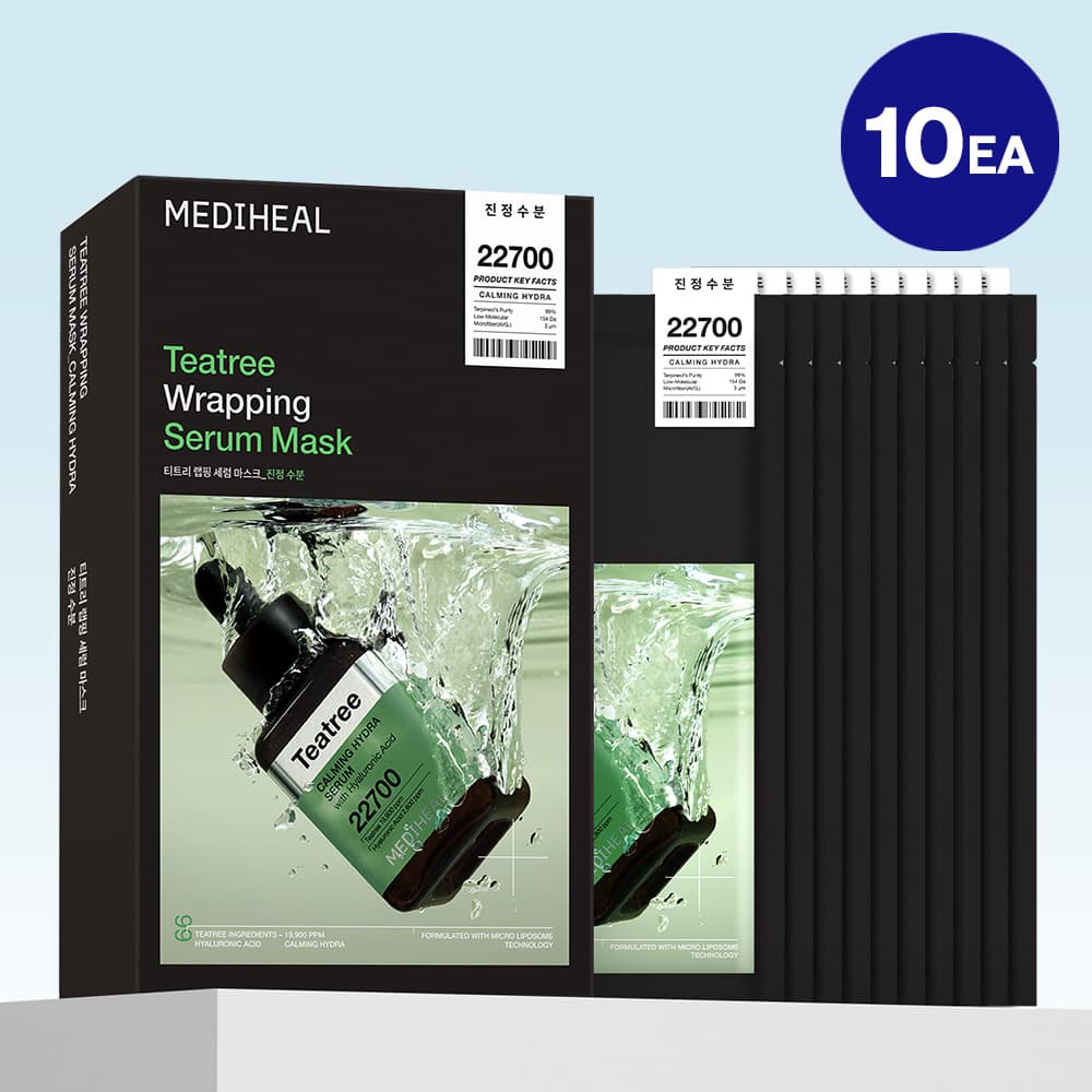 MEDIHEAL Teatree Wrapping Serum Mask Calming Hydra 10ea