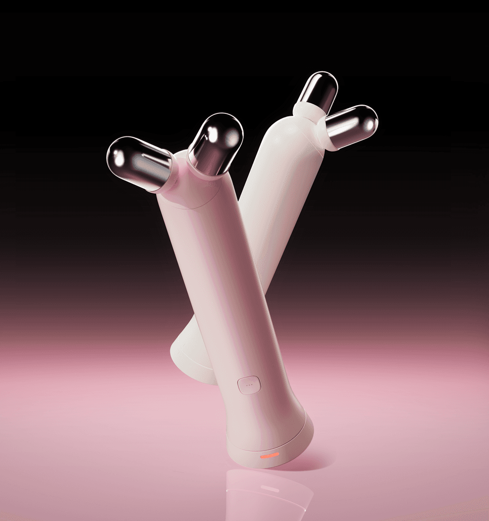 medicube AGE-R Booster V Roller Head (Pink/Beige)